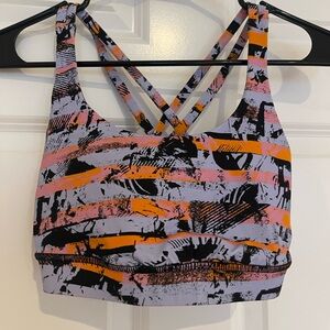 Lululemon Energy Bra in the "Inversion Multi" pattern
